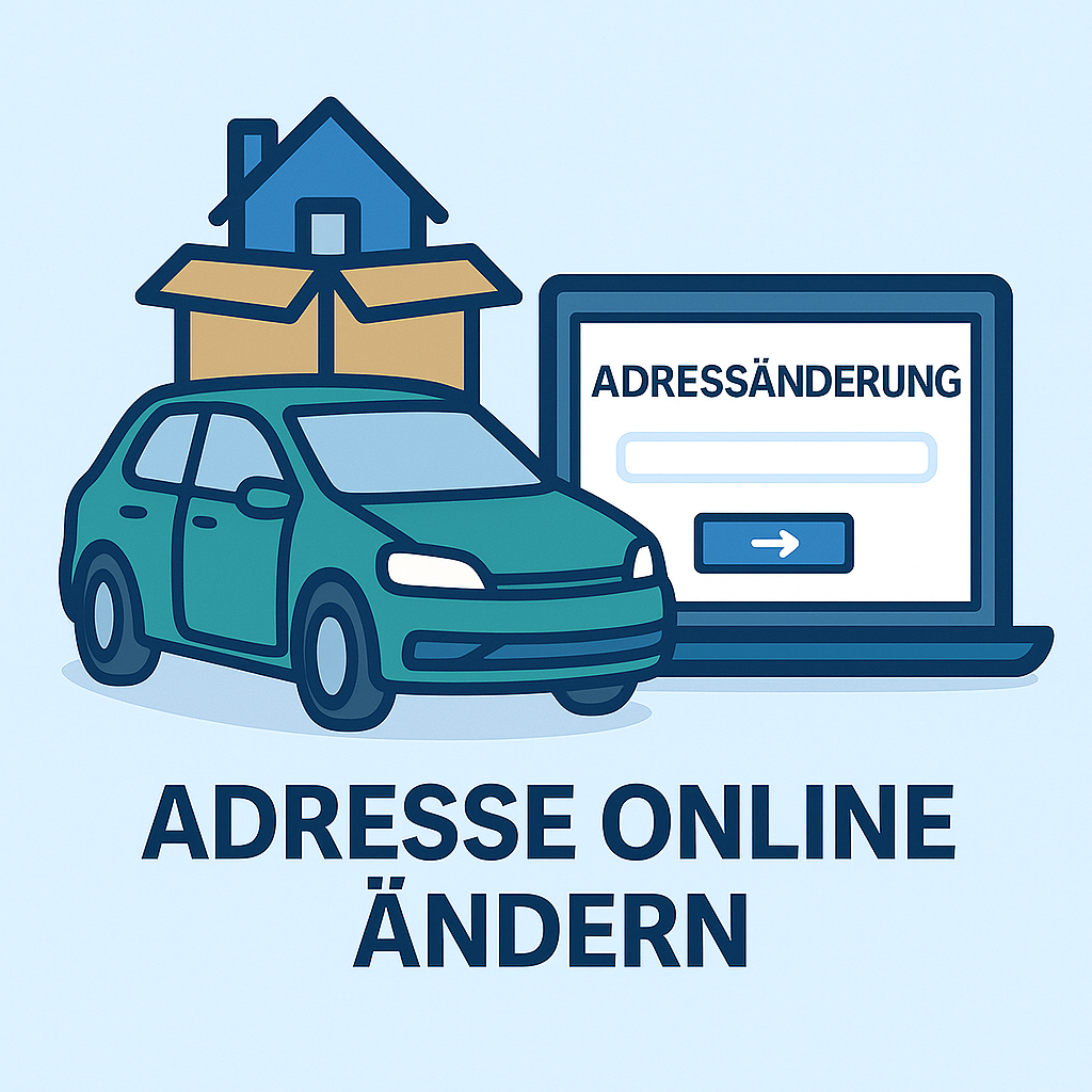 Adresse im Fahrzeugschein online ändern – Auto ummelden nach Umzug mit i-Kfz